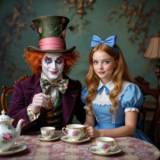 If the mad hatter and Alice had a son, what would he look like?