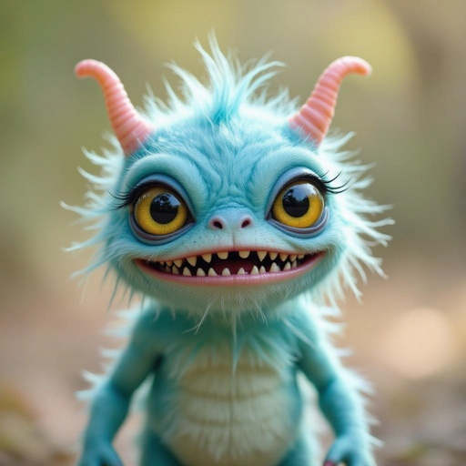 Create a funny alien looking monster
