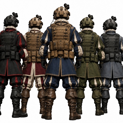 a group of men in military uniforms standing next to each other