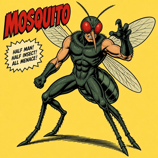 His name is Mosquito   Half man half insect.  