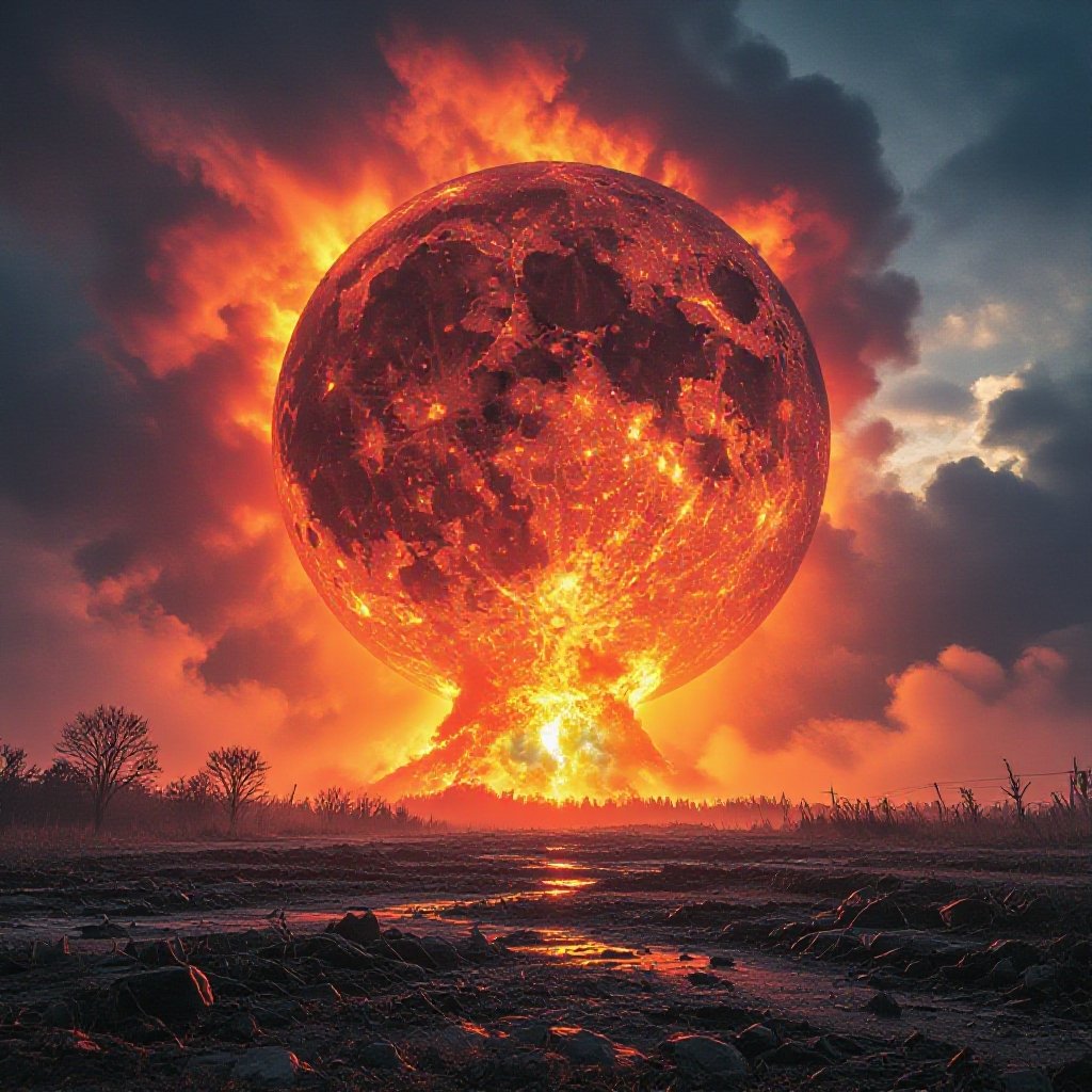 horror glowing lavaglobe 