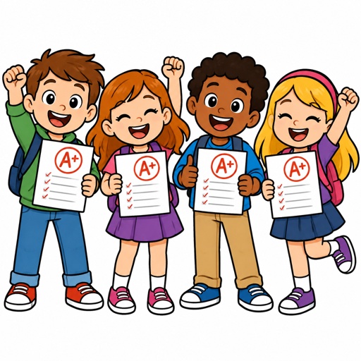 Good Grades Happy Face Children's