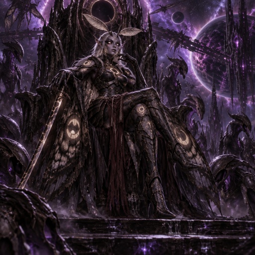 a man sitting on top of a giant chair