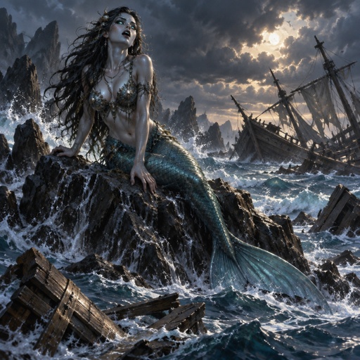 The Siren's Call (Mythological creatures whose beautiful, sweet singing lured sailors to wreck on hidden rocks.)