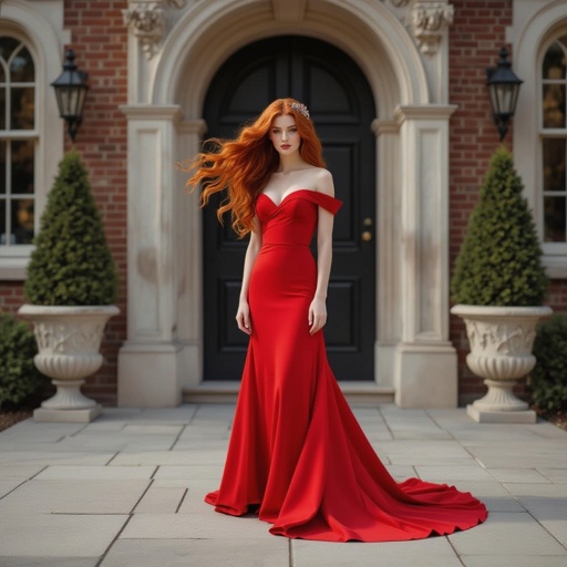 Queen of hearts daughter as a teenager with red hair
