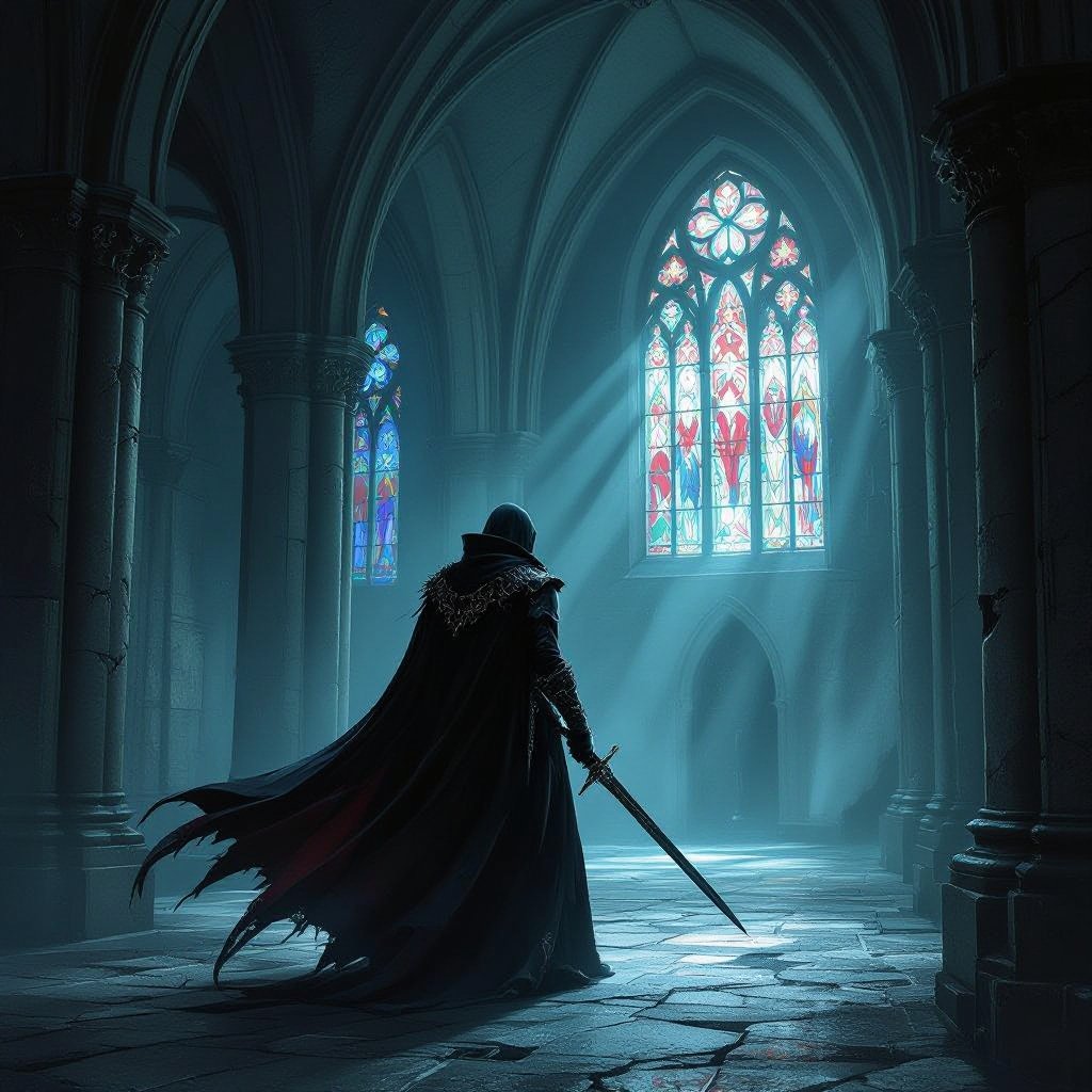 A vampire hunter who is half vampire and half human 