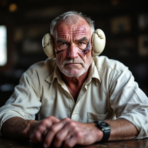 Retired boxer from the early 1900s