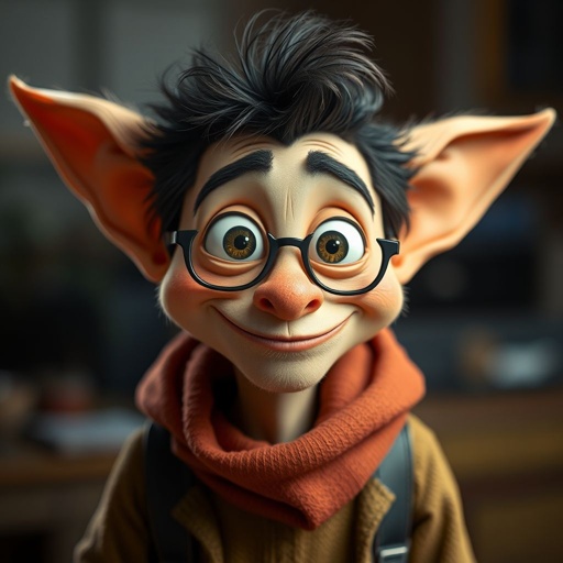 Create a character who is funny with no neck
