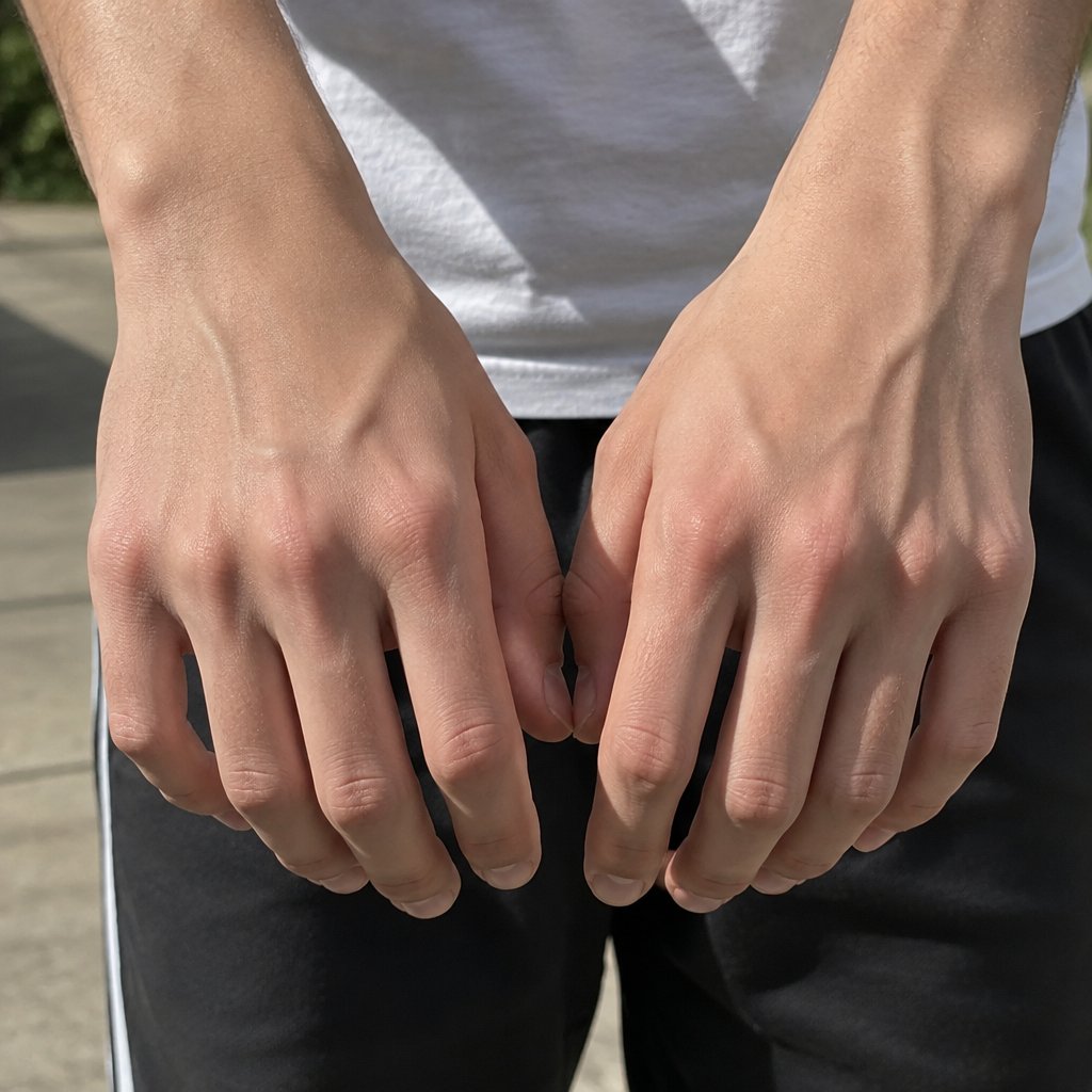 Metacarpal Knuckles Hands Teen Boy