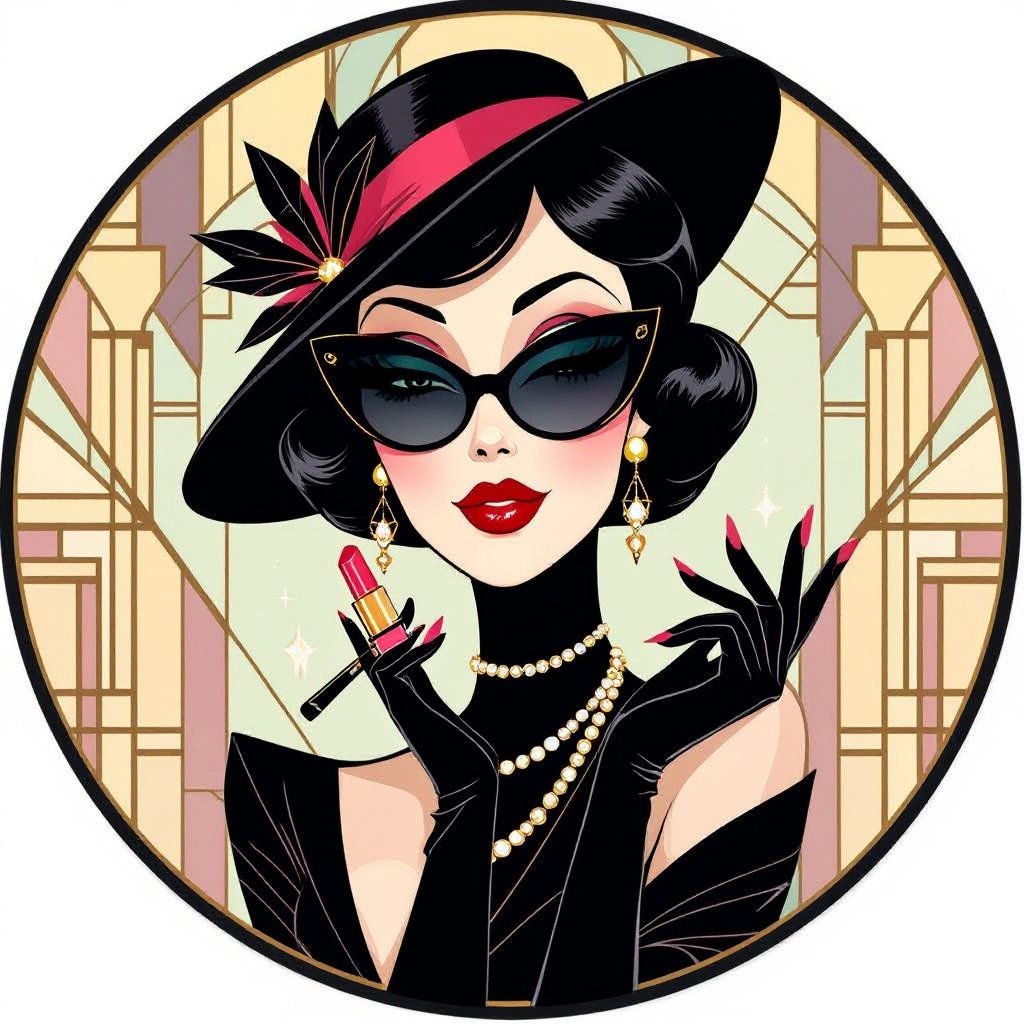 Create a character lady who has attitude but is funny looking and loves lipgloss 