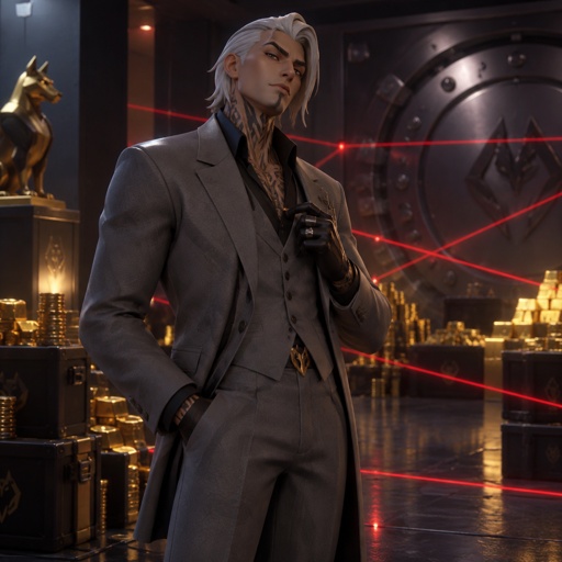 Accurate Kado Thorne from Fortnite white hair