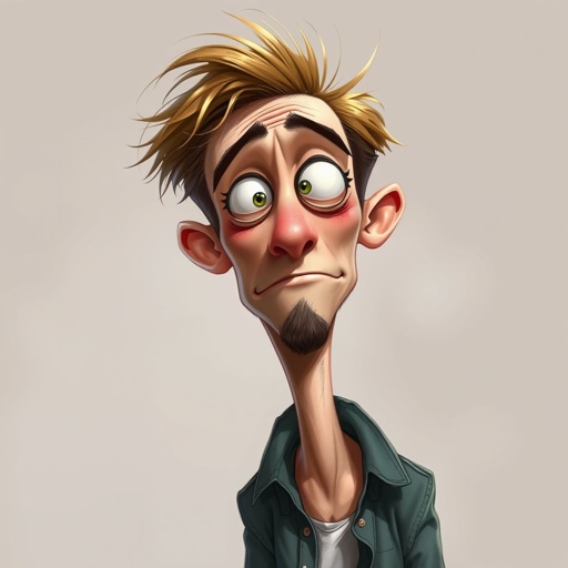 Make a tall but slickly guy, who is funny and clumsy and always looks lost. 
