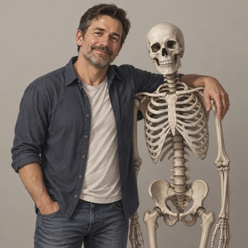Dad & Skeleton