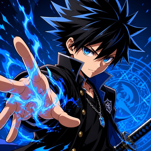 A cool anime character