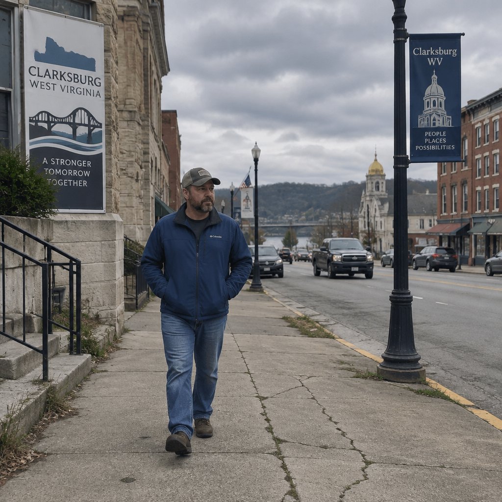 Clarksburg WV Man Walk