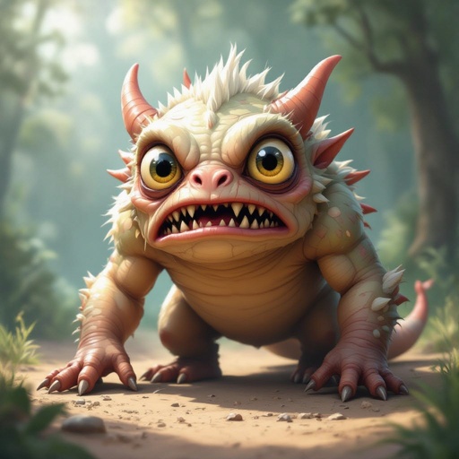 Create a funny but weird looking monster
