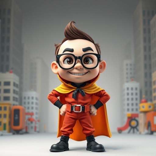 Create a funny cocy character named caping Kenny