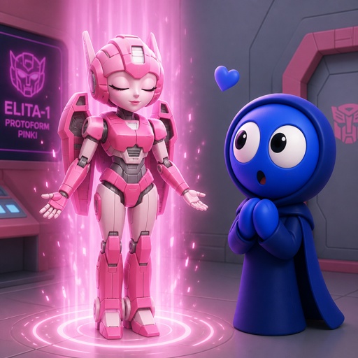 Pinki from Sprunki turning into Elita one for Jevin from Sprunki for the first time 
