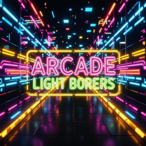 Arcade neon glass and light