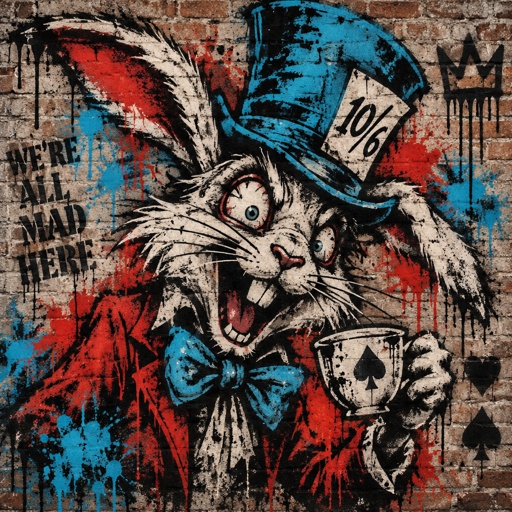 The mad hare for Alice in wonderland 