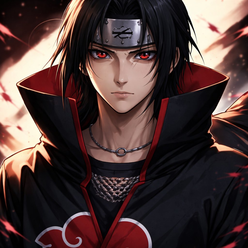 The emotionless and rough Itachi from Naruto