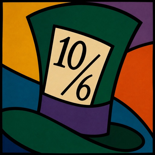 10/6 like on the Mad hatters hat