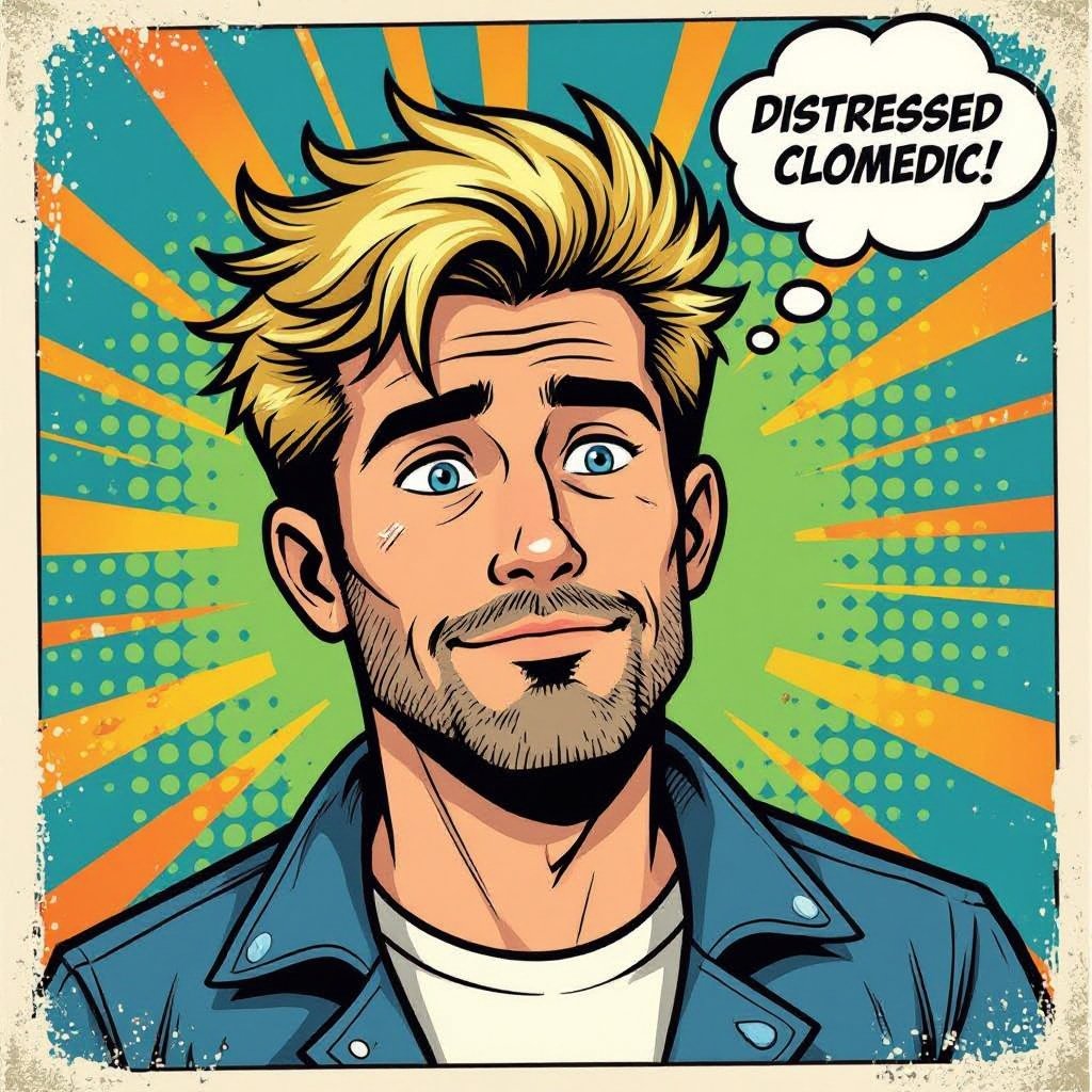 man with Dirty Blonde Unkempt Hair and Goatee