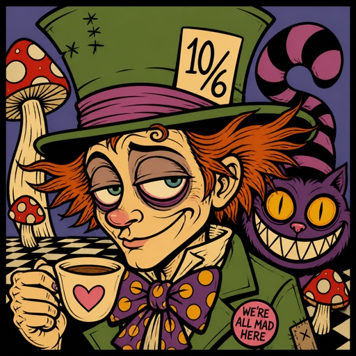 10/6 like on the Mad hatters hat