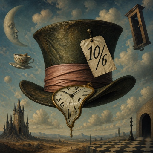 10/6 like on the Mad hatters hat