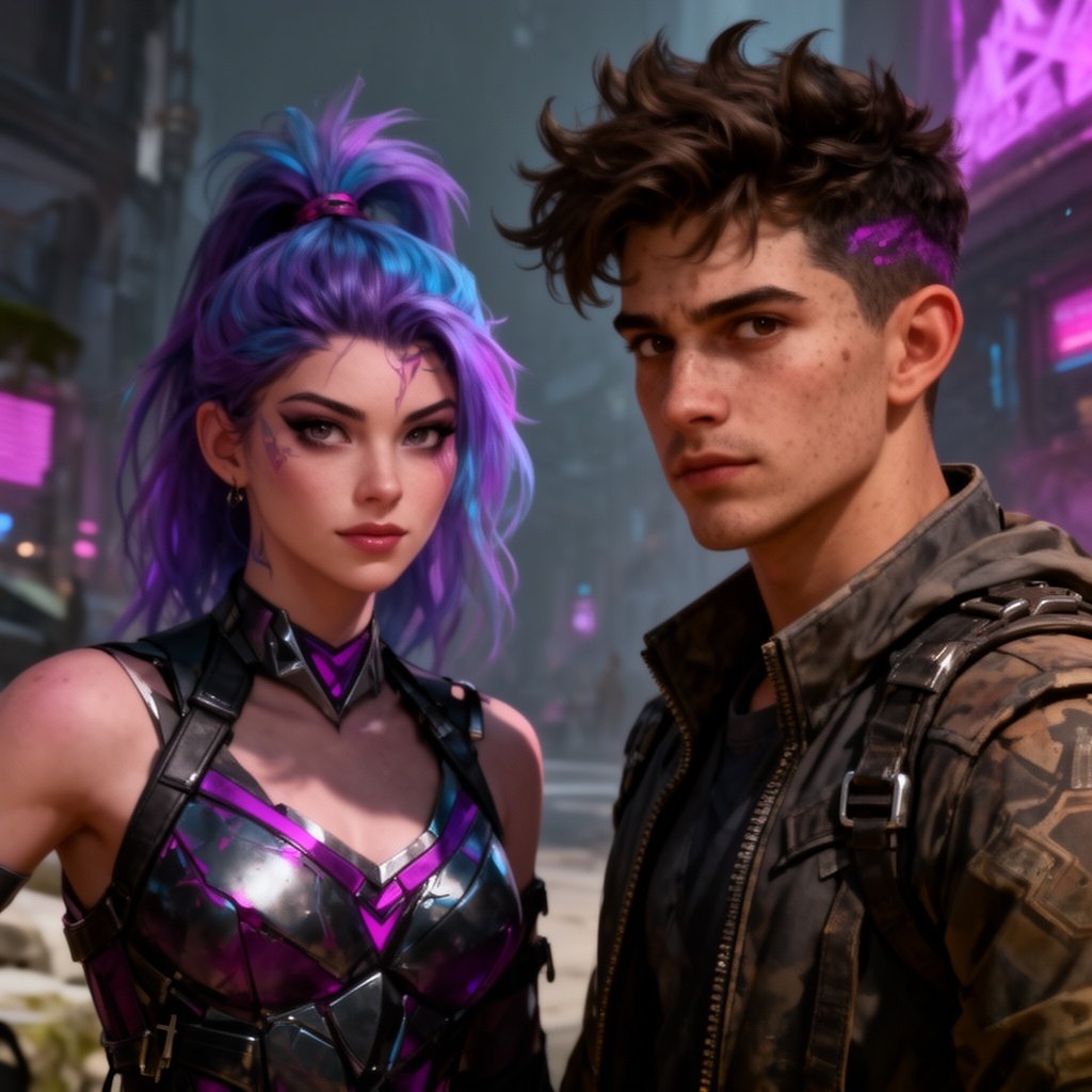 Jinx and Ekko from arcane