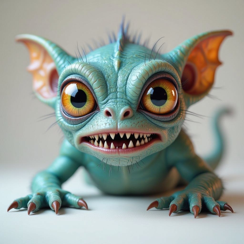 Create a funny alien looking monster