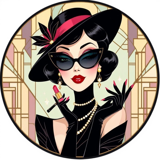 Create a character lady who has attitude but is funny looking and loves lipgloss 