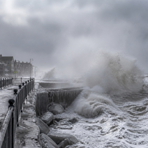 The Nor’easter in all its fury, like in the storm of the century 