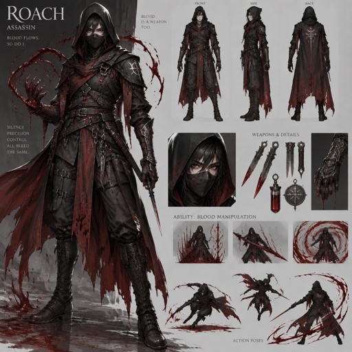assassin name roach, blood manipulation