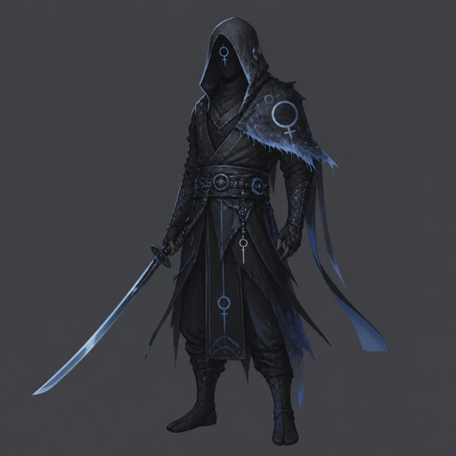 assassin based on Pluto, katana
