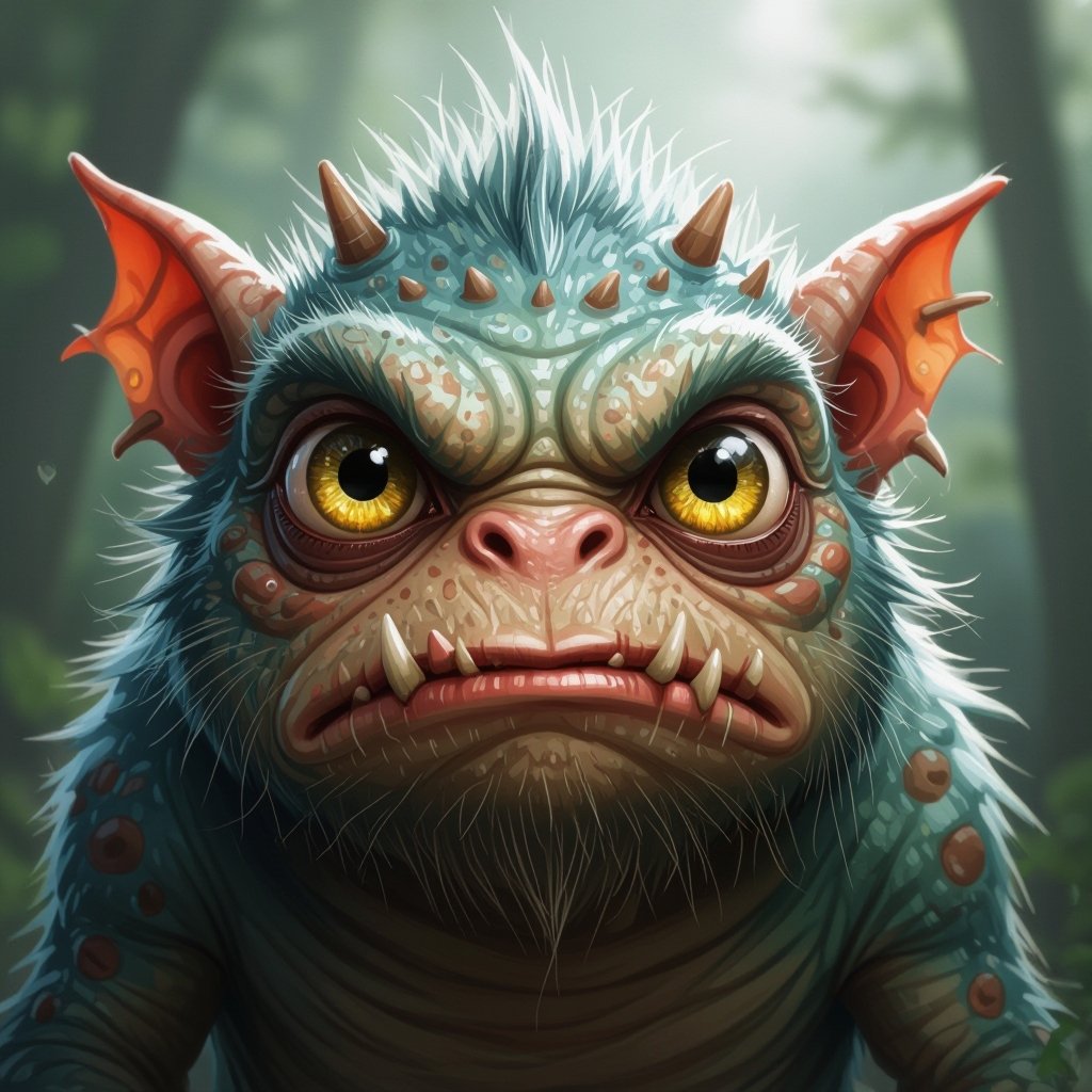 Create a funny but weird looking monster
