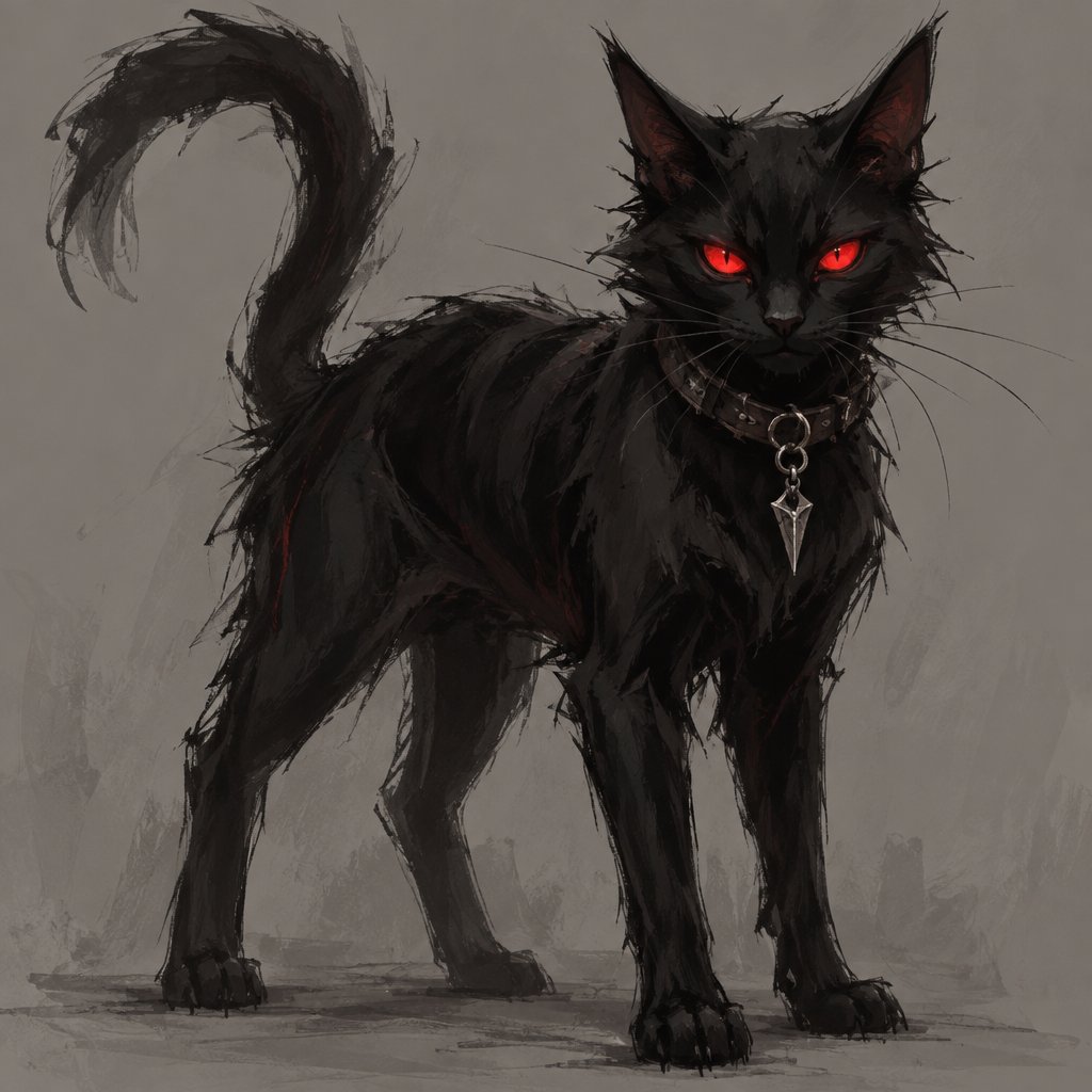 black cat eye red eyes