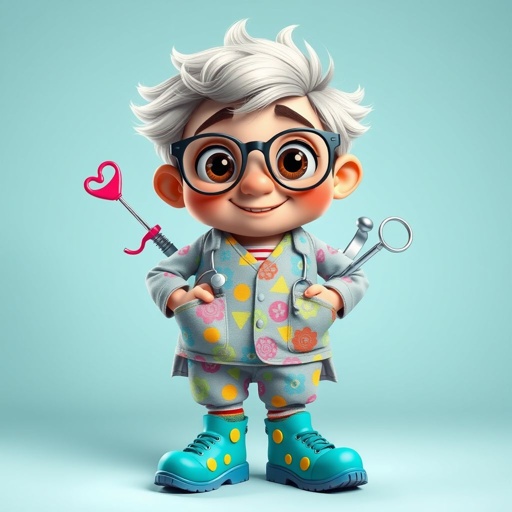 create a doctor. Who is funny human looking from head to toe. And he always immediately results to surgery for anything even small things. So please be sure to show his whole outfit head to toe.