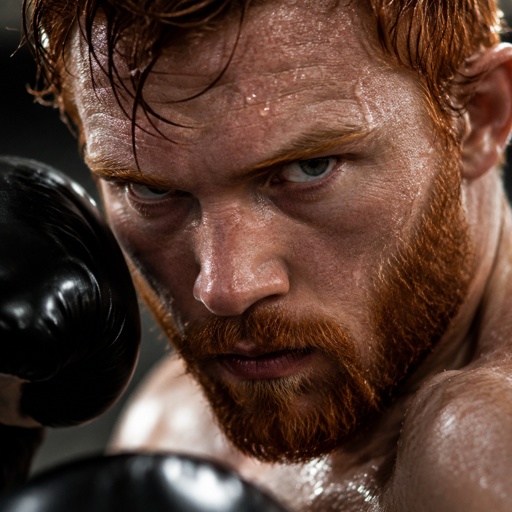 Fiery ginger fighter