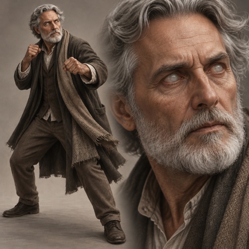 a man with grey hair and a white beard