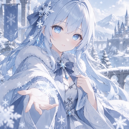 Snow elemental girl
