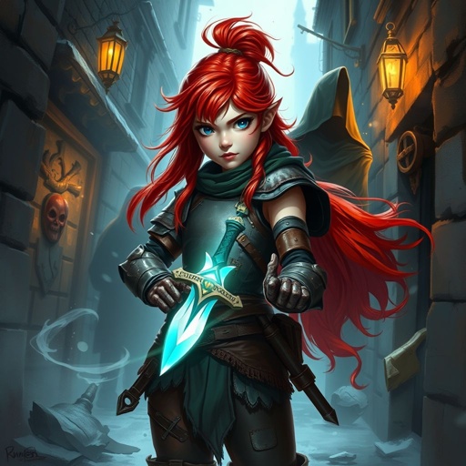 A girl being robbed