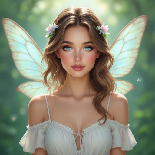 Kobieta o jasnobrązowych włosach do ramion, 
jasnoniebieskich oczach, blada, bez makijażu, ubrana letnio, ale nie odkryta. Delikatna uroda. Wróżka człowiek