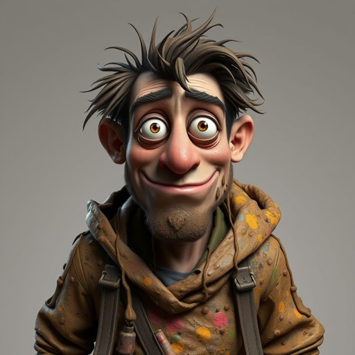 Create a adult funny character name mud dud 
