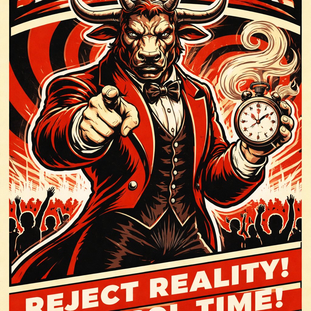 A Minotaur with a well~proportioned figure that works at freak show as the ringmaster. That has gifts/abilities like Reality Rejection, Time Manipulation (Chronokineses), Zoolingualism (Language of Cattle only), Human Speech.