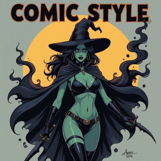 sexy shadow demon witch gypsy slate grey skin large black billowing cloak that emits darkness and shadow smoke. Two piece. Witches Hat.  Wields Black Evil Shadow Smoke Daggers