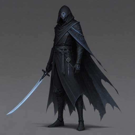 assassin based on Pluto, katana