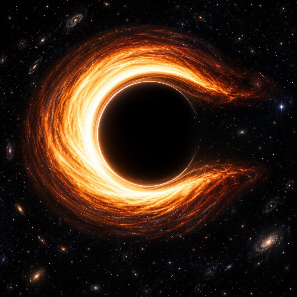 the letter C as a black hole