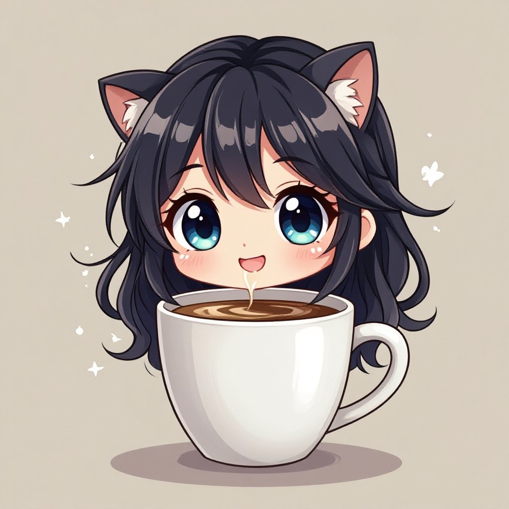 Cute cup who looks alive