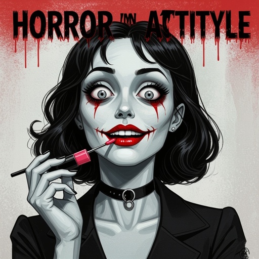 Create a character lady who has attitude but is funny looking and loves lipgloss 